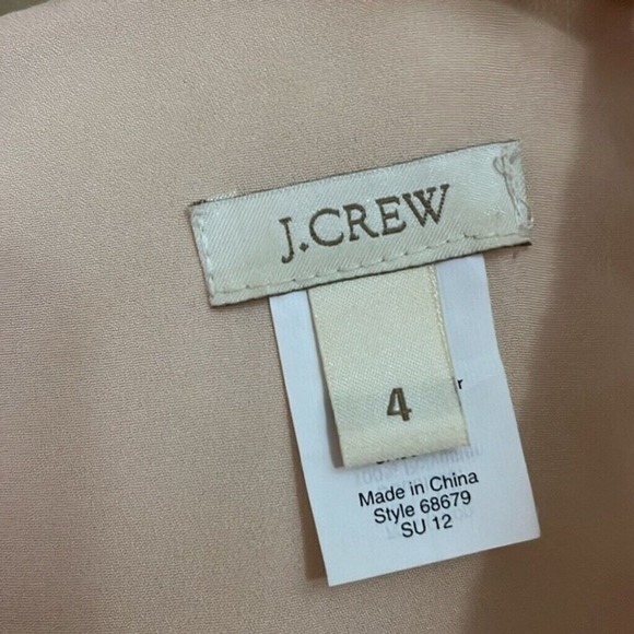 J. Crew Lace Dress Sleeveless Overlay Party Cocktail Blush Size 4 - Picture 3 of 7